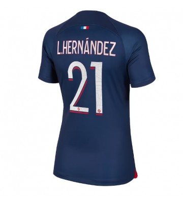 Paris Saint-Germain Lucas Hernandez #21 Hemmatröja Kvinnor 2023-24 Kortärmad